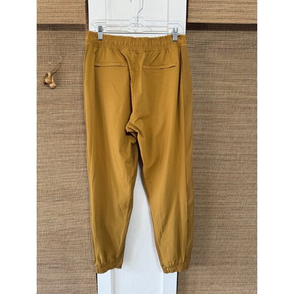 Athleta Textured Brooklyn Jogger Tuscan Gold Travel Lightweight Size 8 - Picture 2 of 6